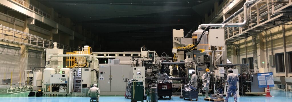 出荷前の自動化ライン全体を立上げ・試運転調整しているシステム構成